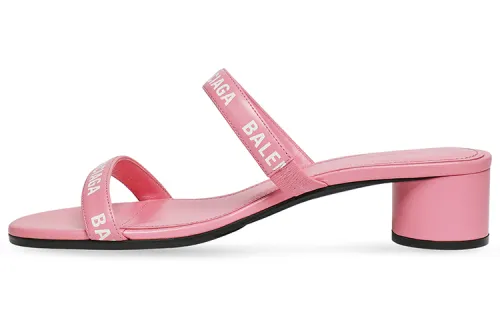 Balenciaga Logo Strap Open Toe Sandals Women's