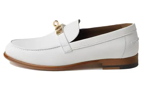HERMES Destin Loafers Women's White