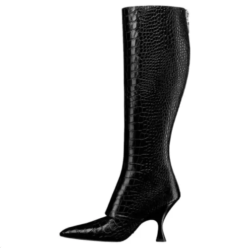 DIOR Century Knee high Boots 9cm Women's Black