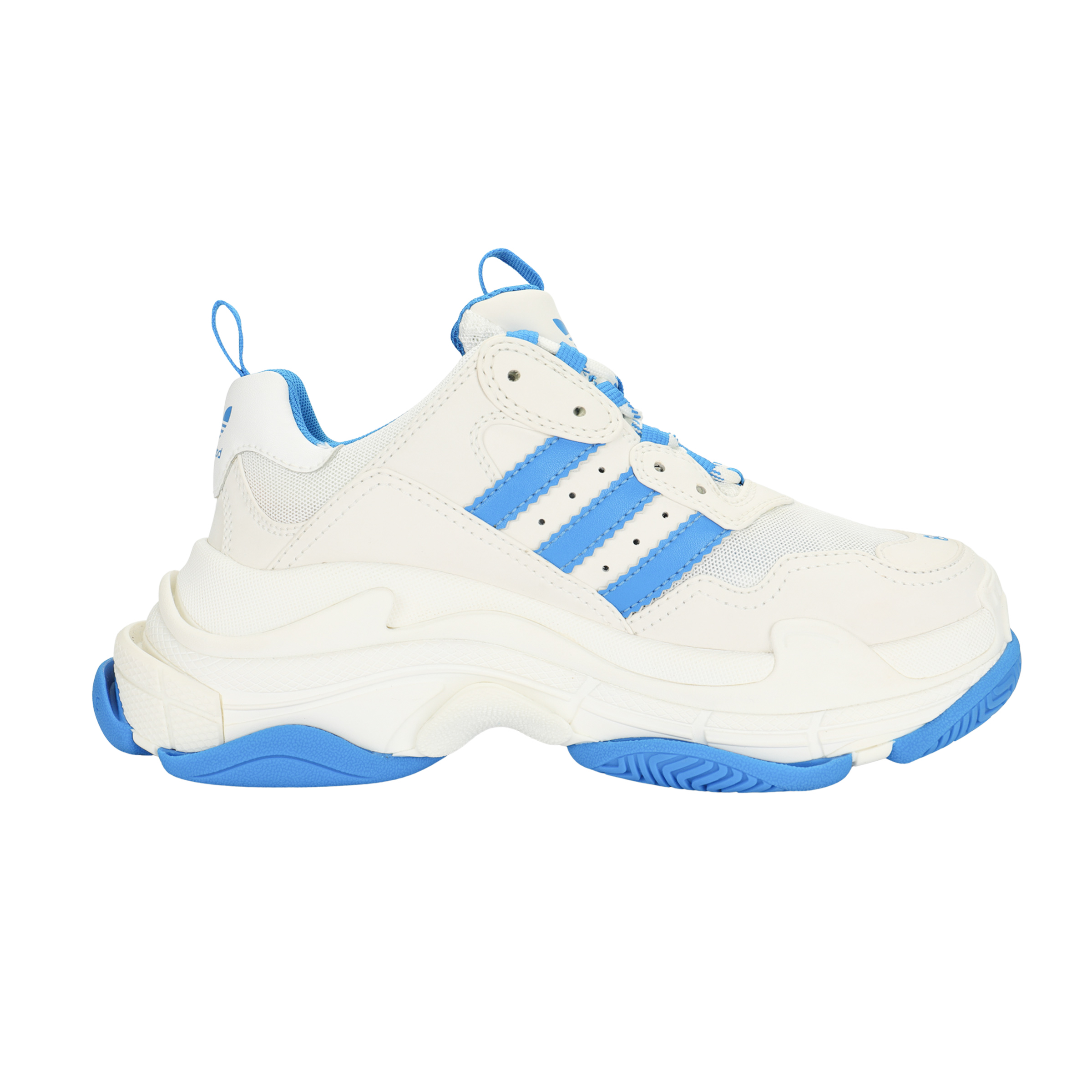 Balenciaga X Adidas Triple S White Blue Women's