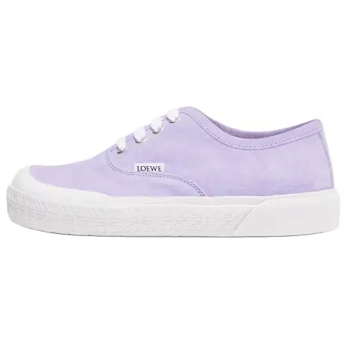 LOEWE Terra Vulca Suede Low top Skateboard Shoes Women's Lilac