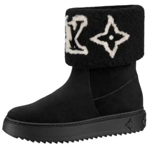 LOUIS VUITTON Crew Snow Boots Women's Black
