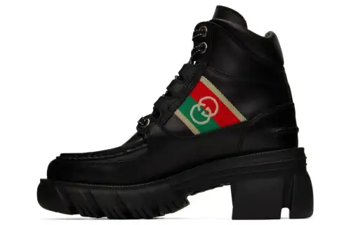 Gucci Wmns Ankle Boot 'Interlocking G - Black' Women's