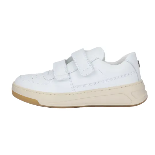 Acne Studios Velcro Strap Sneakers Optic White Ecru Women's