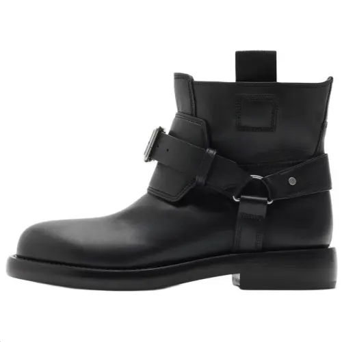 Burberry Calfskin Ankle Boots Women's Black