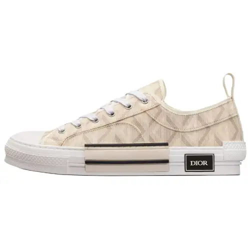 DIOR B23 Low top Athletic Shoes Unisex Natural Color