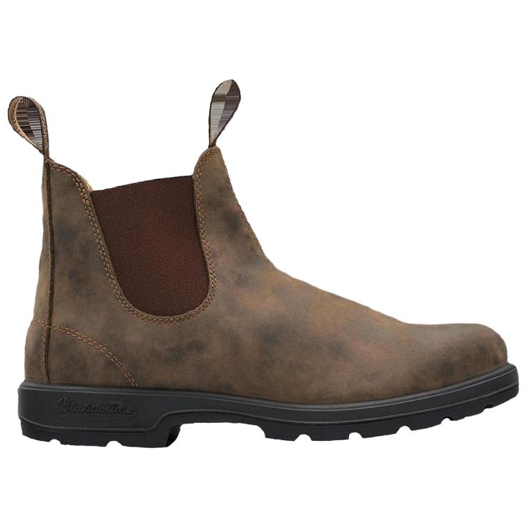 Blundstone Leather Short Chelsea Boots Unisex Brown