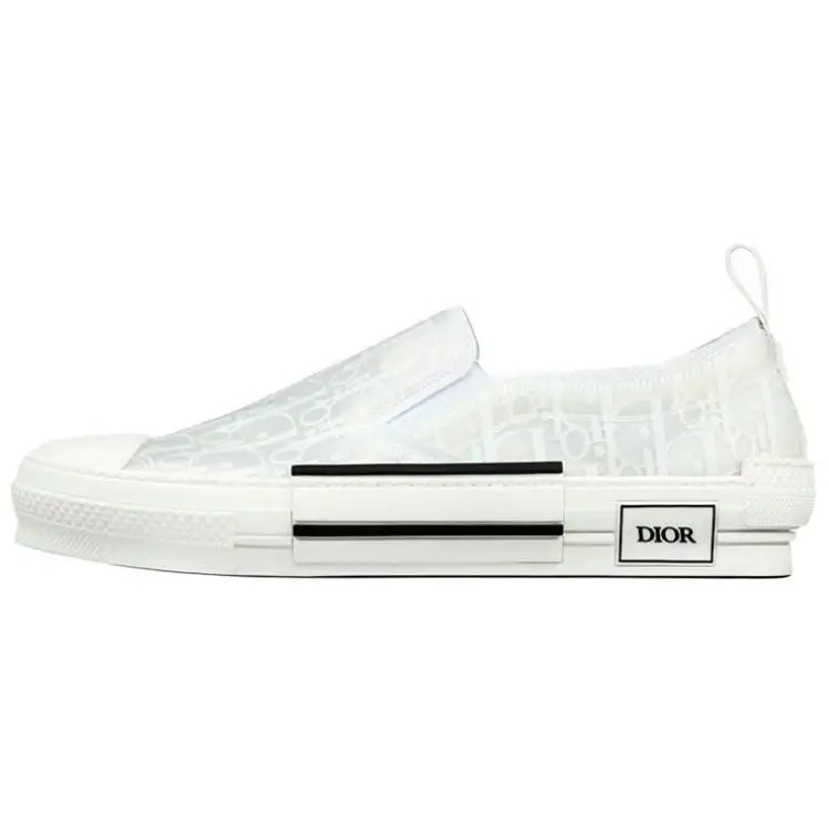 DIOR B23 Slip-On White Oblique