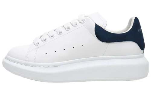 Alexander McQueen Oversized Low top Stylish Skateboarding Shoes Women's White Blue