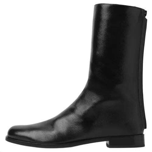 Bottega Veneta Achille Calfskin Ankle Boots Men's Black