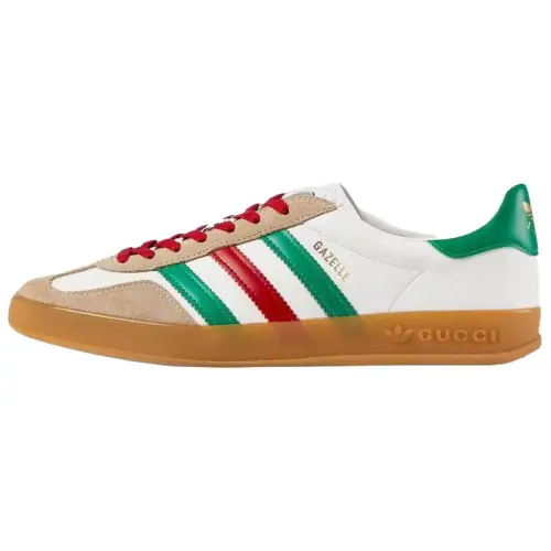 Gazelle Adidas x Gazelle Gucci 'White Green Red'