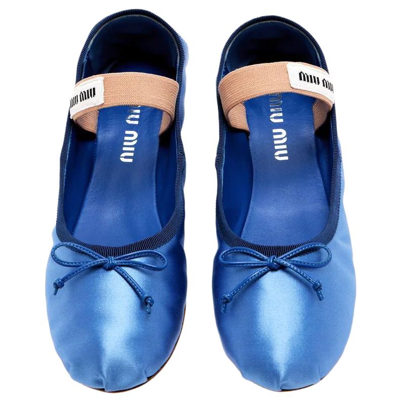 Женские туфли MIU MIU (светло-фиолетовый) — фото 5