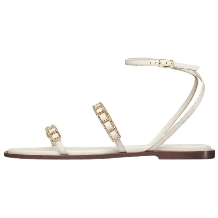 DIOR Diorissime One Strap Sandals Women's White