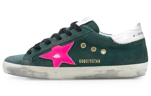 Golden Goose Super Star Stylish Skateboarding Shoes Women's Green