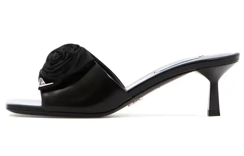 PRADA Antibacterial Slide Slippers Women's Black