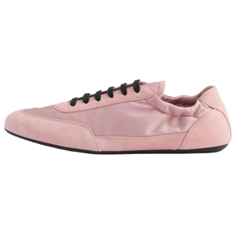 Женские кеды Prada Re-Nylon (розовые)