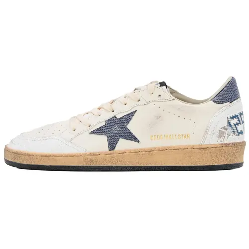 Golden Goose Ballstar Leather Low top Skateboard Shoes Men's White