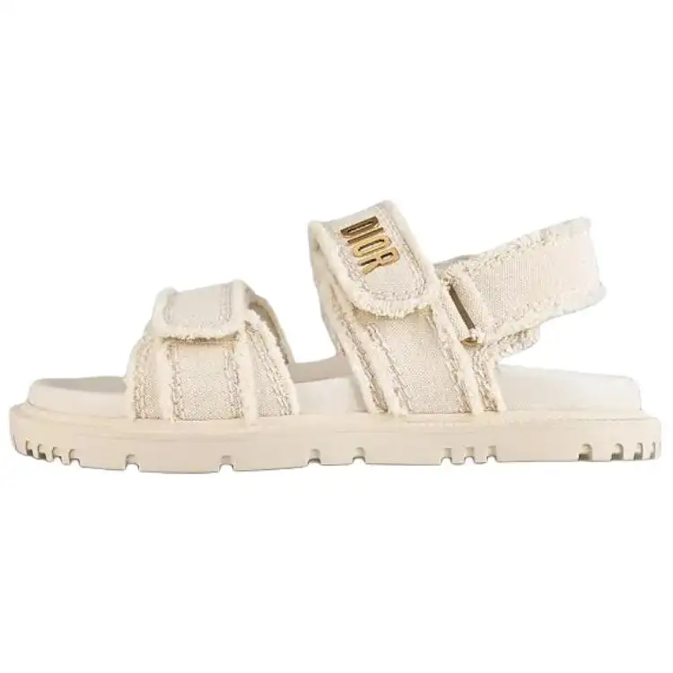 DIOR DiorAct Beach Sandals Women's Beige