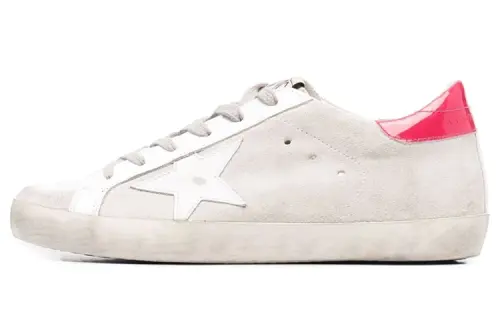 Golden Goose Super-Star Love Is All We Need Grey Pink White Women's