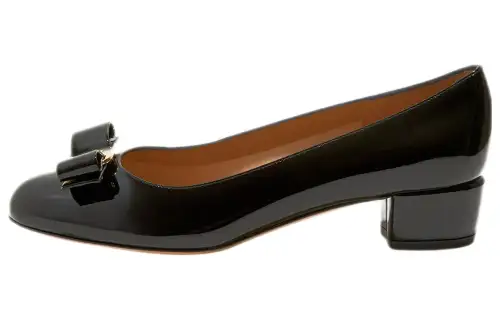 FERRAGAMO Vara Bow-detail Leather Pumps