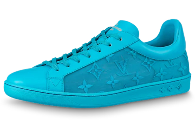 LOUIS VUITTON Luxembourg Sneakers 'Teal Logo Monogram'