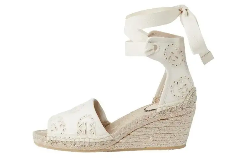 GUCCI Interlocking One Strap Sandals Women's White