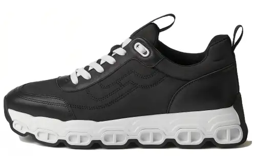 HERMES IMPULSE Lightweight Low top Casual Shoes Men's Black