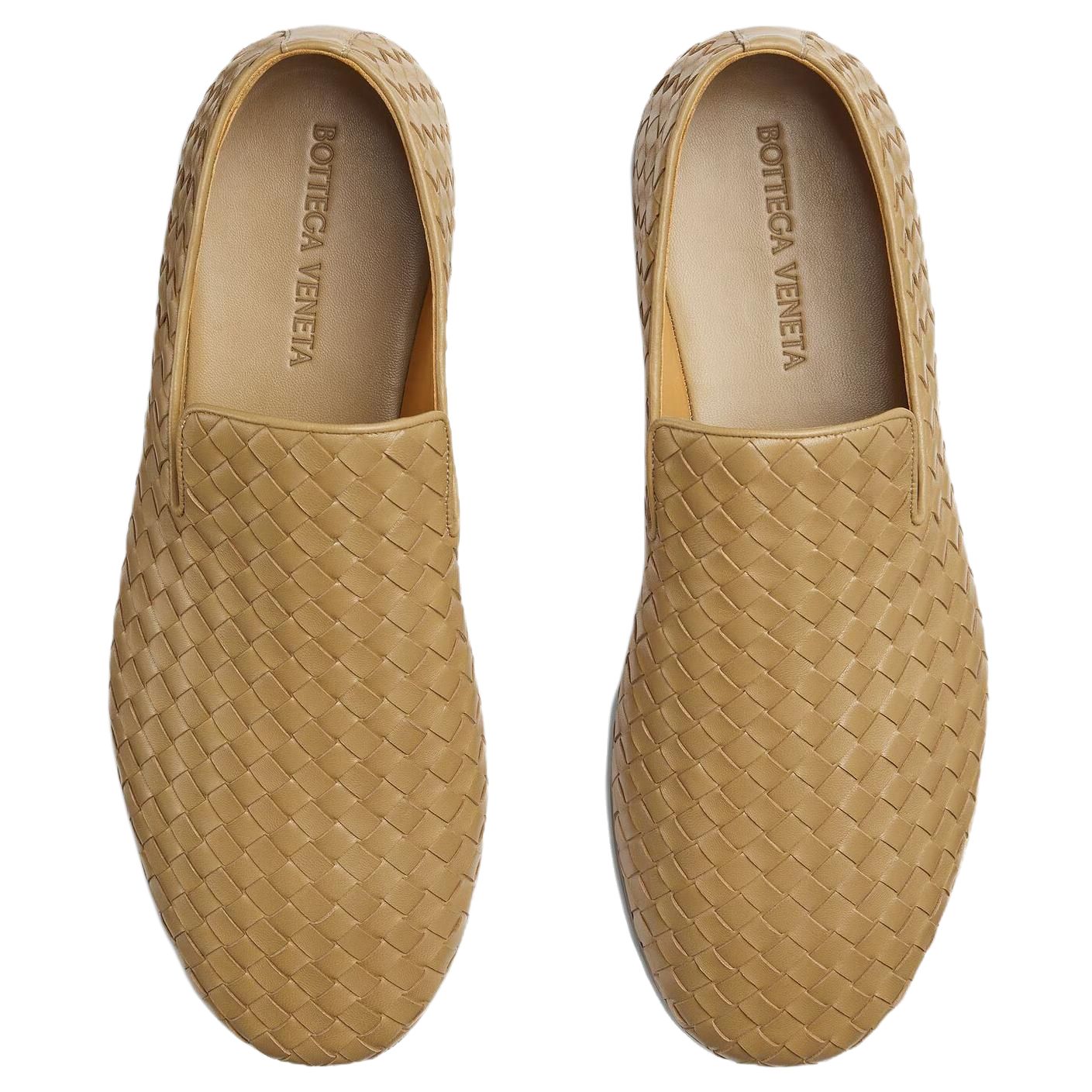 Мужские кеды Bottega Veneta Sunday (светло-коричневые) — фото 5