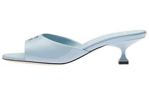 MIU MIU Fashion Slippers 4.5cm Women's Light Blue