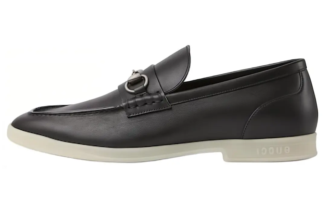 GUCCI Horsebit Loafers Men's Black