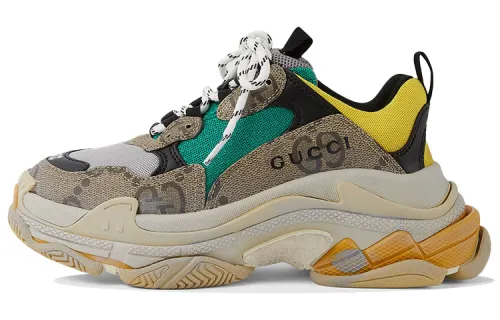 Balenciaga Gucci x Balenciaga Wmns Triple S 'The Hacker Project - Beige Yellow' Women's