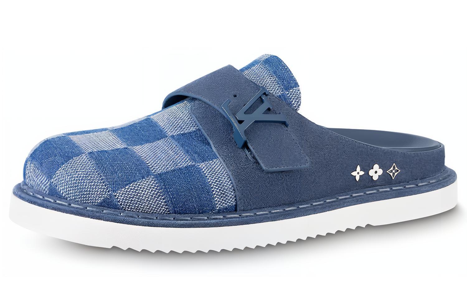 Мужские сабо Louis Vuitton Easy (синие)