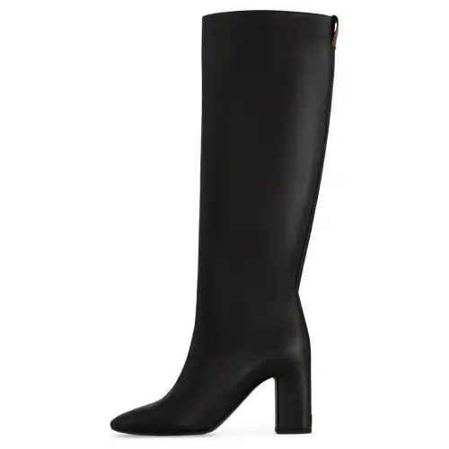 LOUIS VUITTON Donna Knee high Boots 8.5cm Women's Black