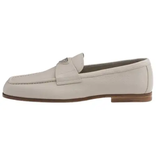 PRADA Leather Loafers 2cm Men's Pumice