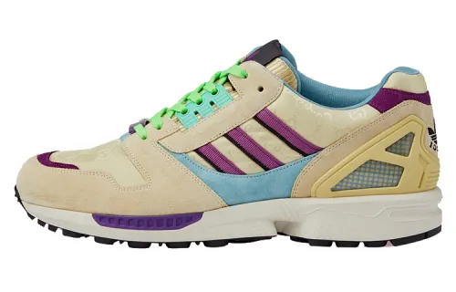 GUCCI X Adidas Originals ZX 8000 GG Monogram Sneakers Beige