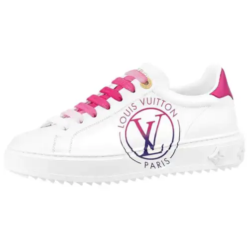 LOUIS VUITTON Lv Time Out Sneakers 'White Pink' Women's