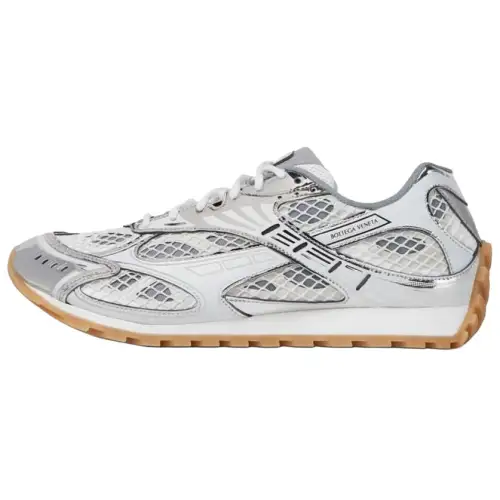 Bottega Veneta Orbit Silver White
