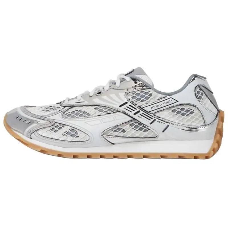 Bottega Veneta Orbit Silver White