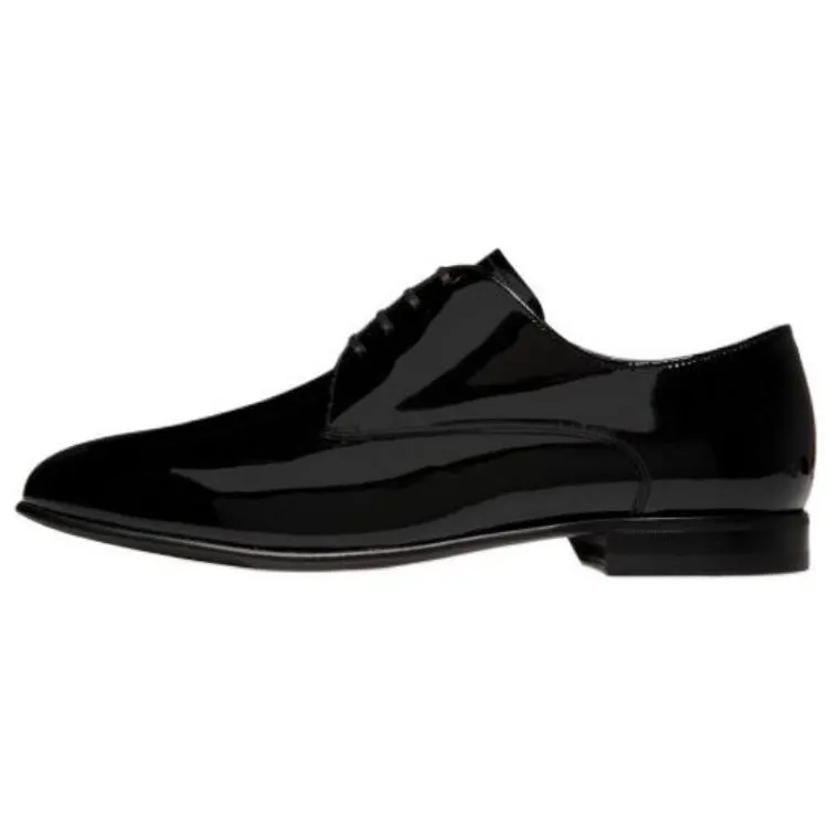 BALLY Suisse Cow Leather Dress Shoes Men's Black