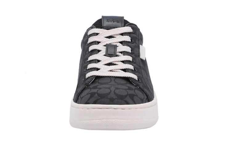 COACH Lowline Fabric Low top Stylish Skateboarding Shoes Women's Black