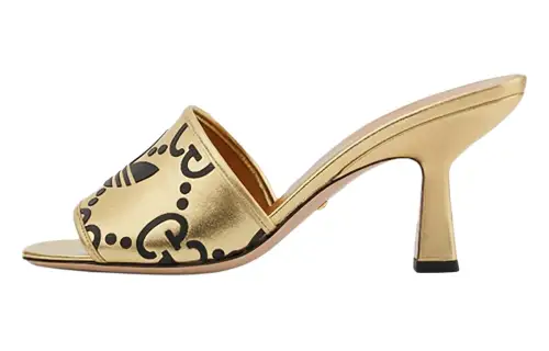 Adidas Originals x GUCCI Abrasion Resistant Abrasion Resistant Slide Slippers Women's Gold