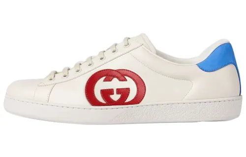 Gucci Ace 'Interlocking G - White Red Blue'