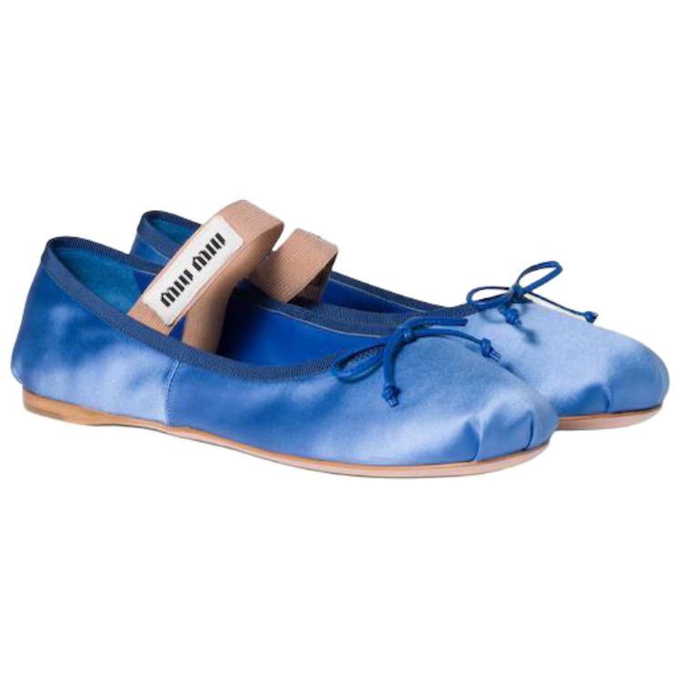 Женские туфли MIU MIU (светло-фиолетовый) — фото 3