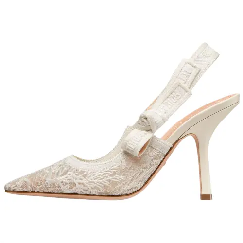 DIOR J'Adior Slim Heel High Heels 10cm Women's White