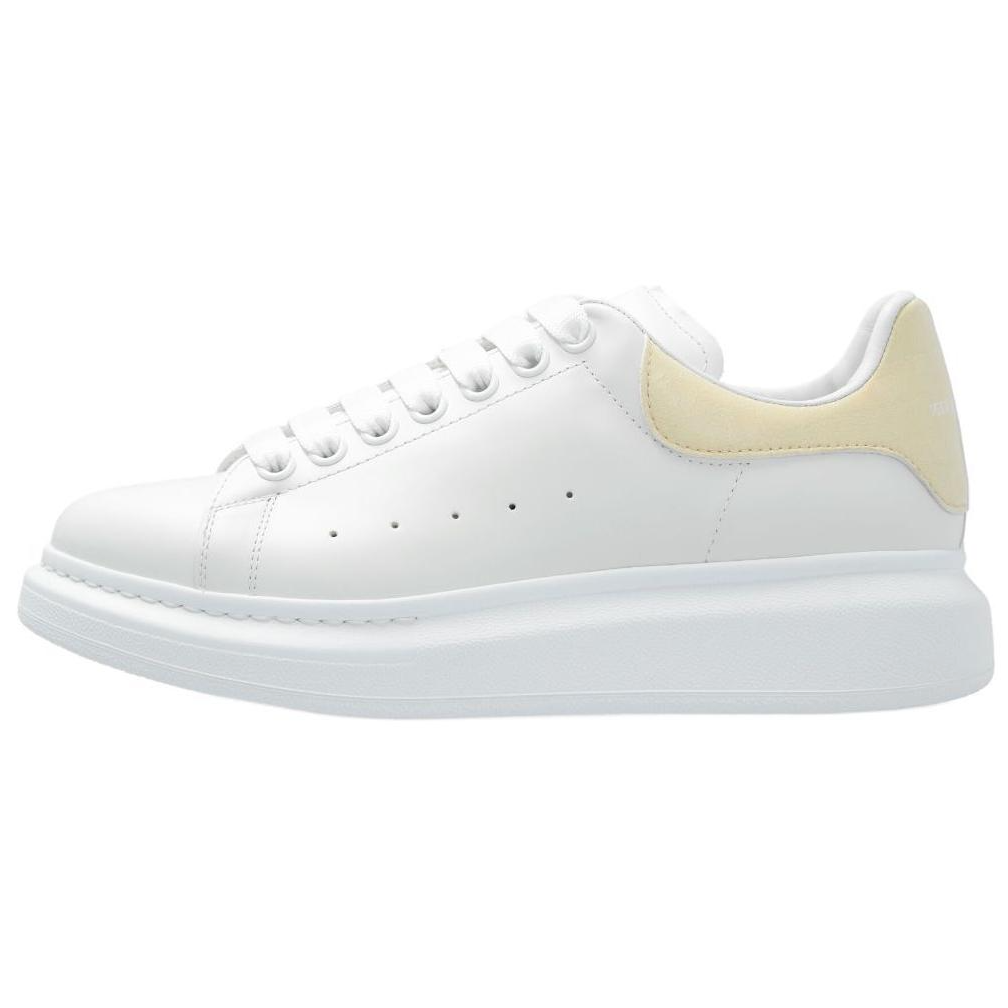 Женские кеды Alexander McQueen Oversized Sneaker (бело-желтые)