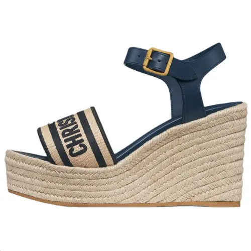 DIOR Dway One Strap Sandals 9.5cm Women's Blue