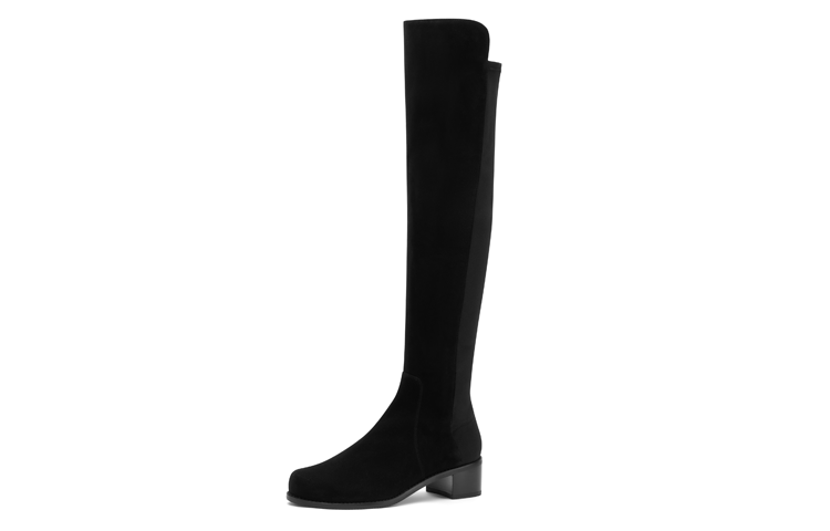 Stuart Weitzman /SW Leather Matte Over The Knee Combat Boots Women's