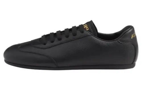 PRADA Leather Low top Casual Shoes Men's Black