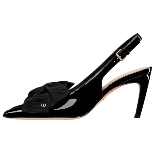 DIOR Diorissimo Slim Heel High Heels 8cm Women's Black