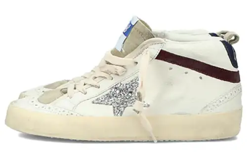 Golden Goose Mid-Star Leather Sneakers